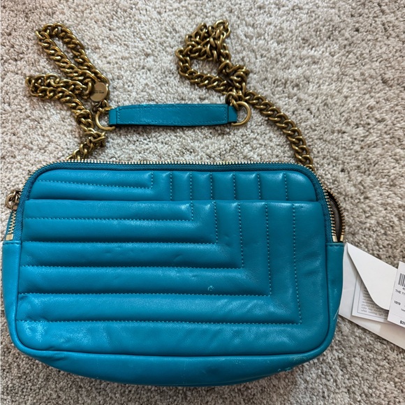 Henri Bendel Teal 712 Camera Bag Handbag - Picture 5 of 7